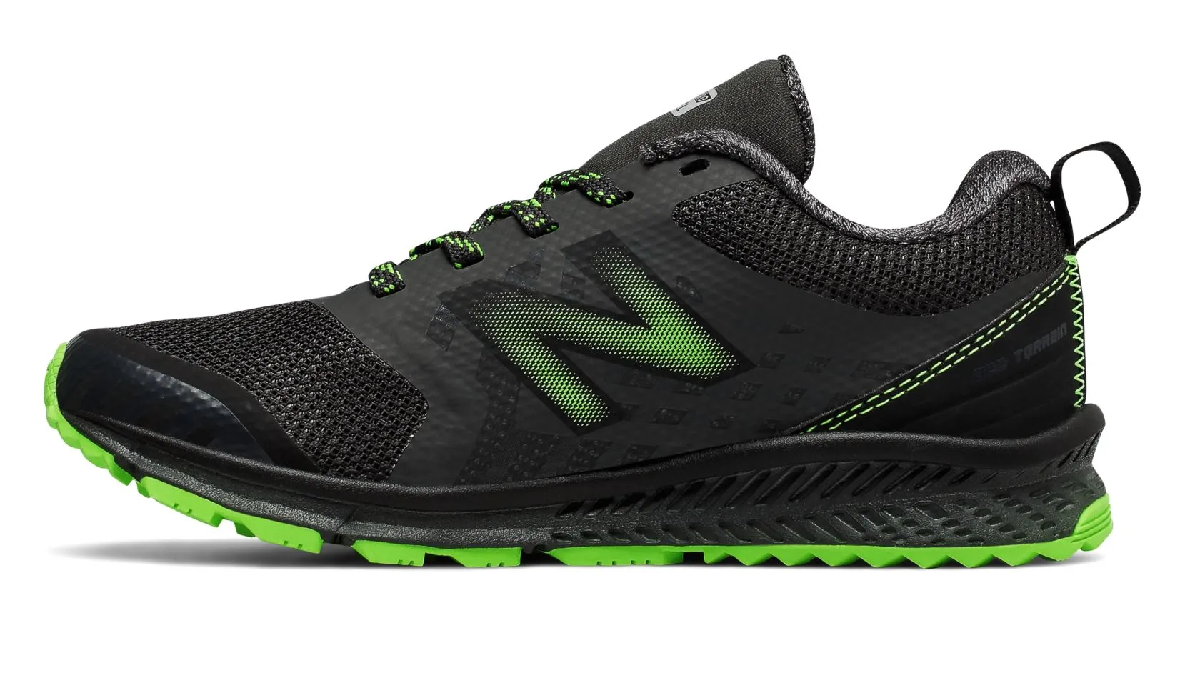 New Balance Noir/Vert Énergisant Chaussure de Randonnée Enfant FuelCore NITREL