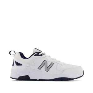 New Balance Chaussure de Sport Homme MX857V3 en Blanc/Bleu Marine