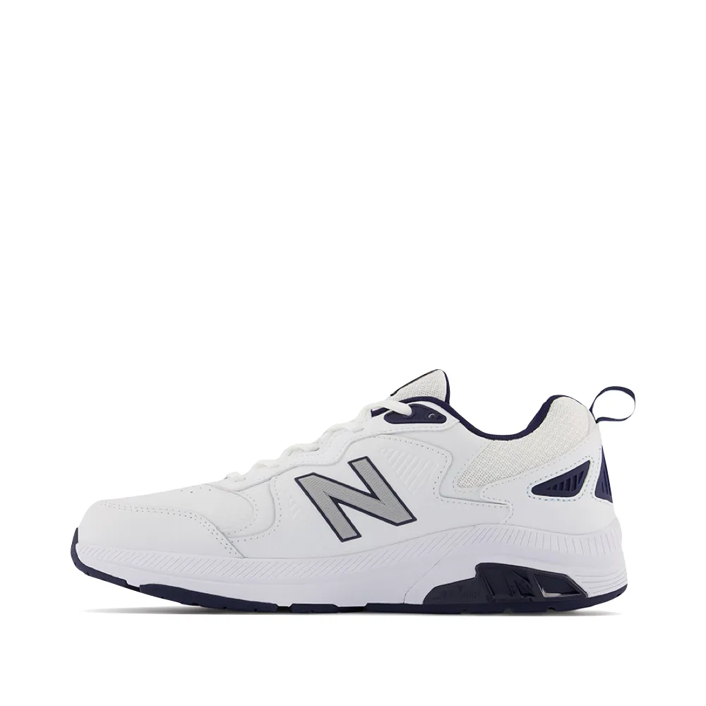 New Balance Chaussure de Sport Homme MX857V3 en Blanc/Bleu Marine