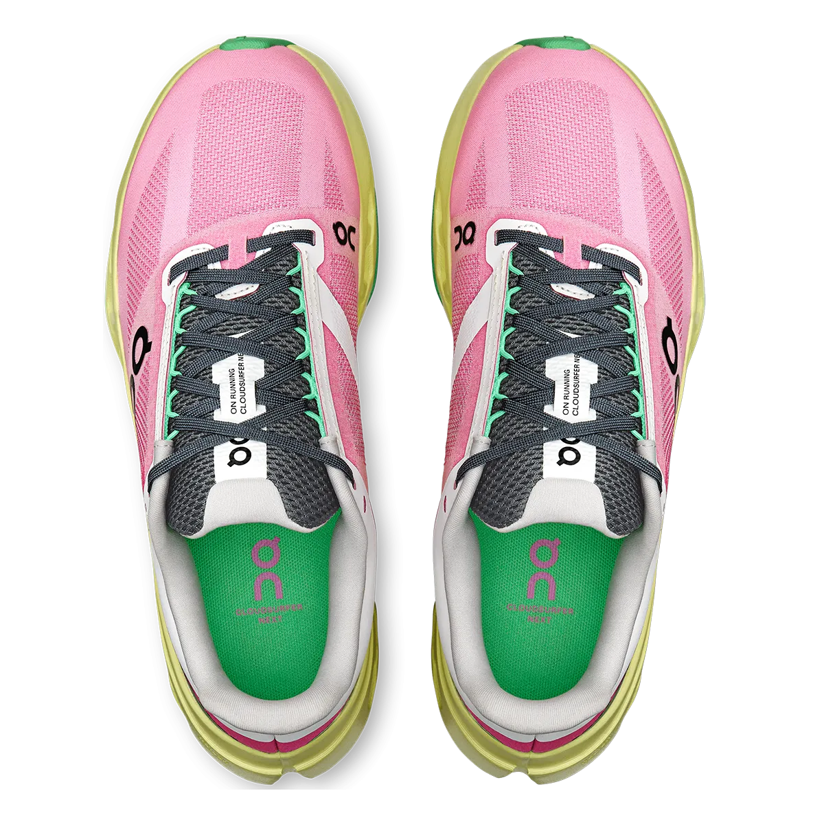 ON Cloudsurfer Next - Rose - Vert citron