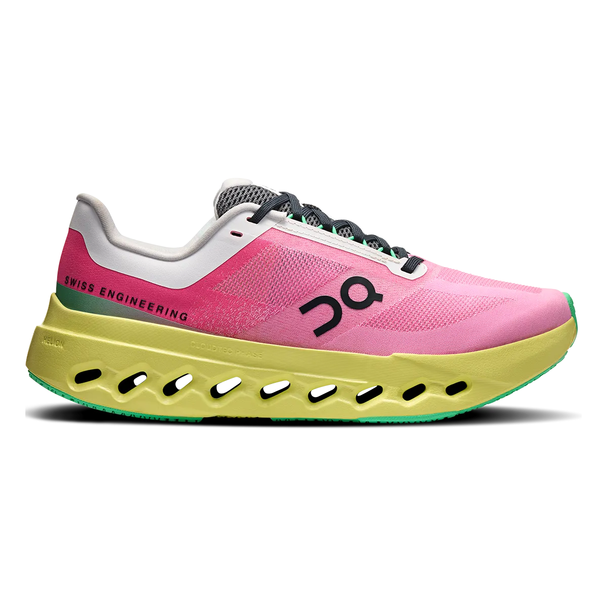 ON Cloudsurfer Next - Rose - Vert citron