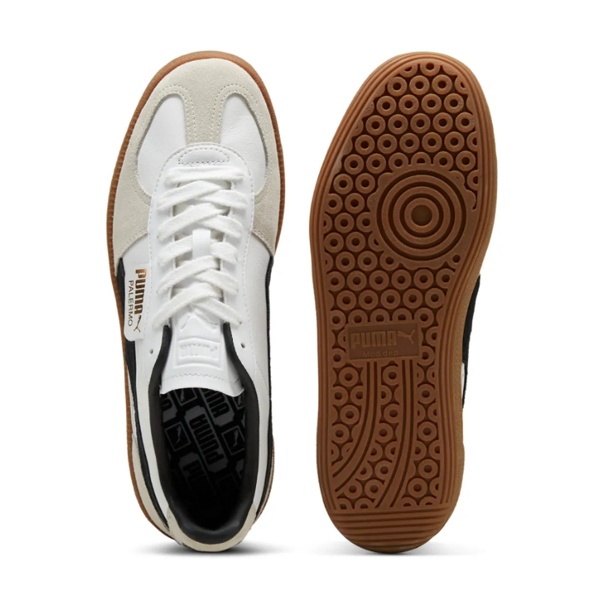 Palermo Cuir 'Blanc Vapeur Gris Gomme'