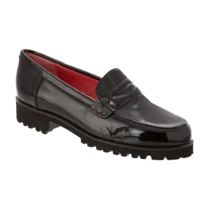 Pas de Rouge Femme Marta N399 Cuir Vernis Noir