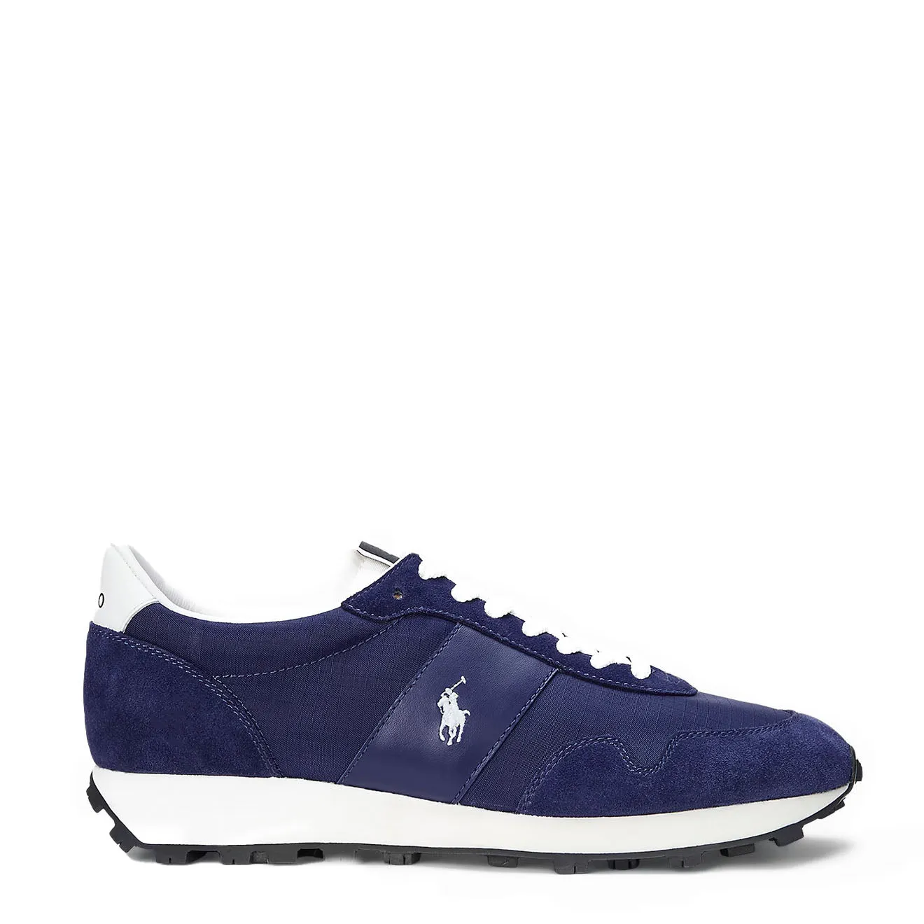 Polo Sport PRL Trail 125 Basket à Panneaux en Suède Nouveau Classic Navy / Deckwash