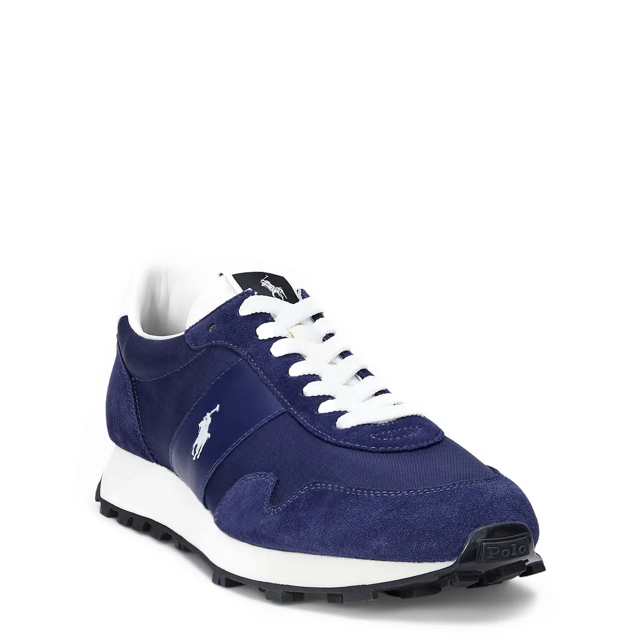 Polo Sport PRL Trail 125 Basket à Panneaux en Suède Nouveau Classic Navy / Deckwash