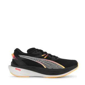 Chaussures de course Puma Deviate Nitro 3 pour Homme en Noir/Sun Stream AW24