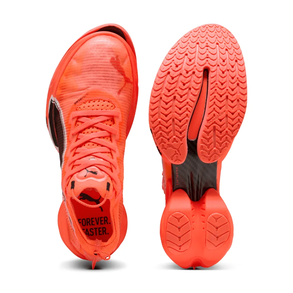 Chaussures de course Puma Fast-R NITRO Elite 2 pour Homme en Rouge Lumineux/Blanc Puma SS25