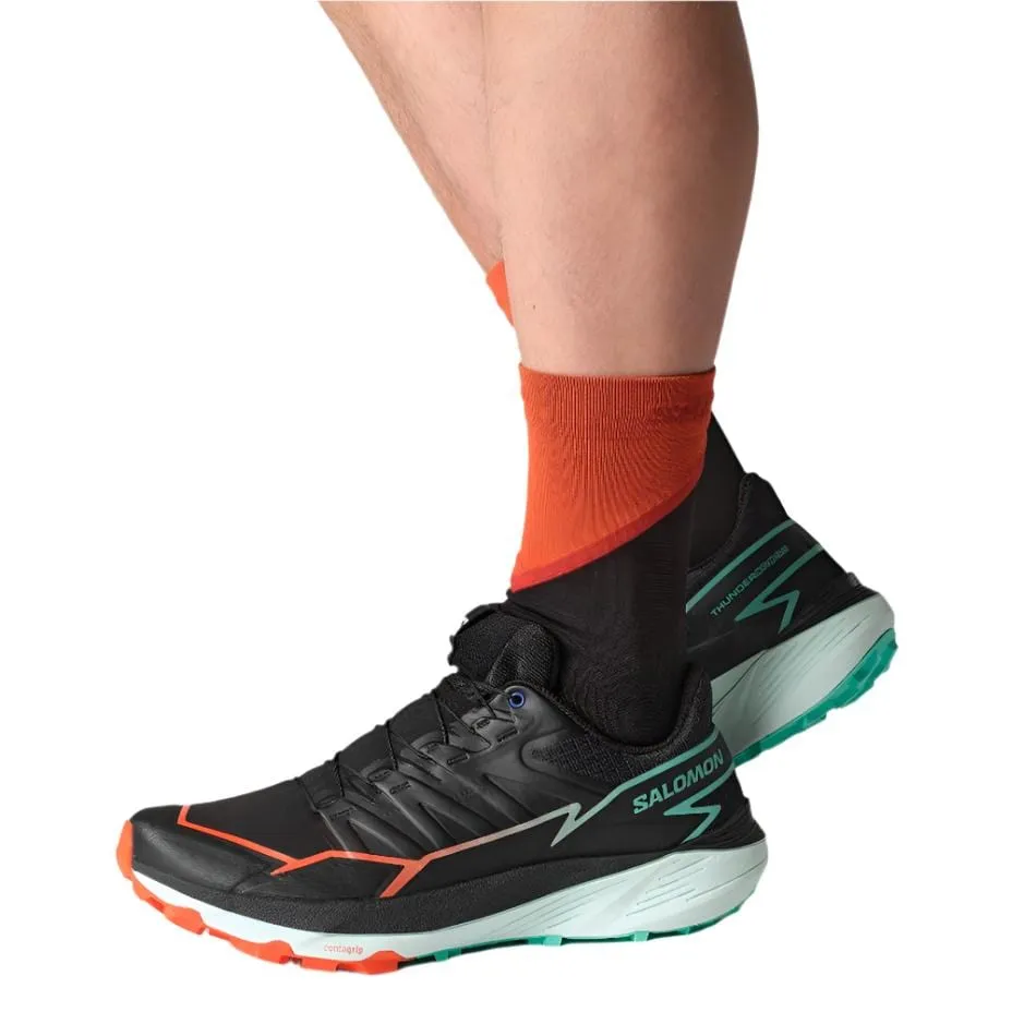Chaussures de trail Thundercross pour homme Salomon en Noir/Cerise Tomate/Vert Électrique