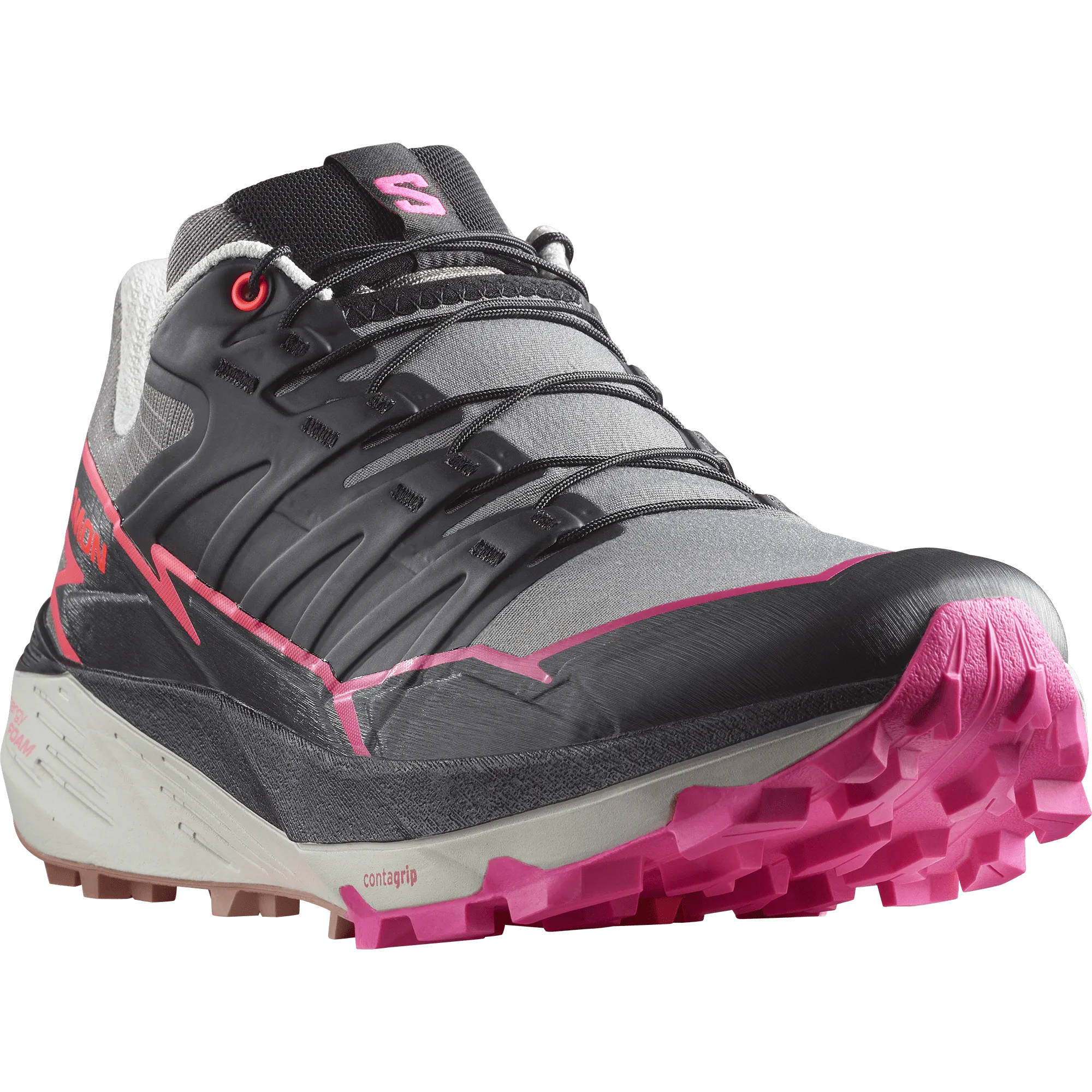 Chaussures de trail Thundercross pour femme Salomon en Plum Kitten/Noir/Rose Glo AW23