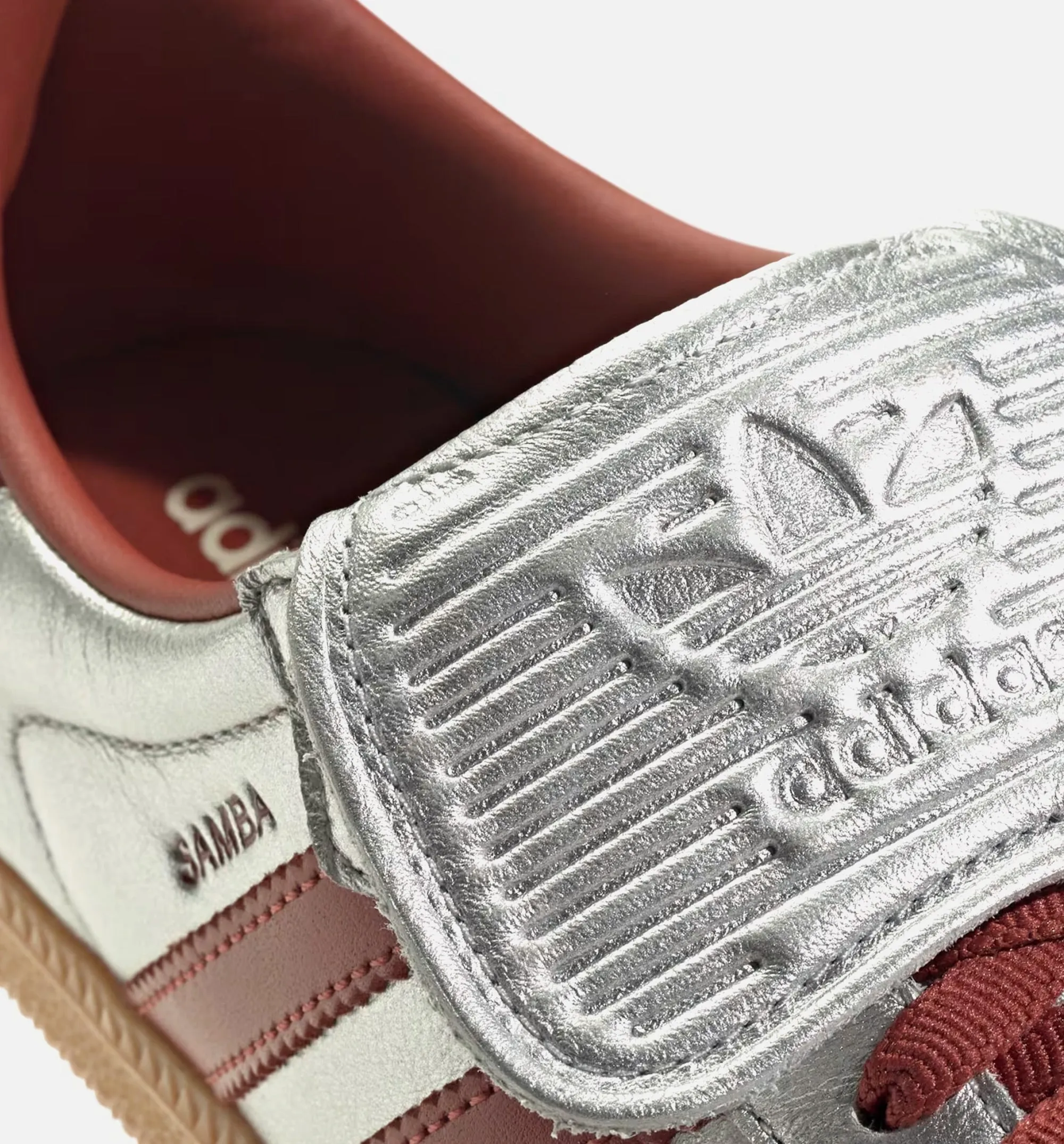 Chaussure de style de vie pour homme Samba LT - Argent métallisé/Rubis prélové/Gomme