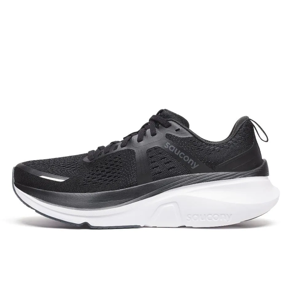Chaussures de course Saucony Guide 18 pour Homme en Noir/Blanc SS25