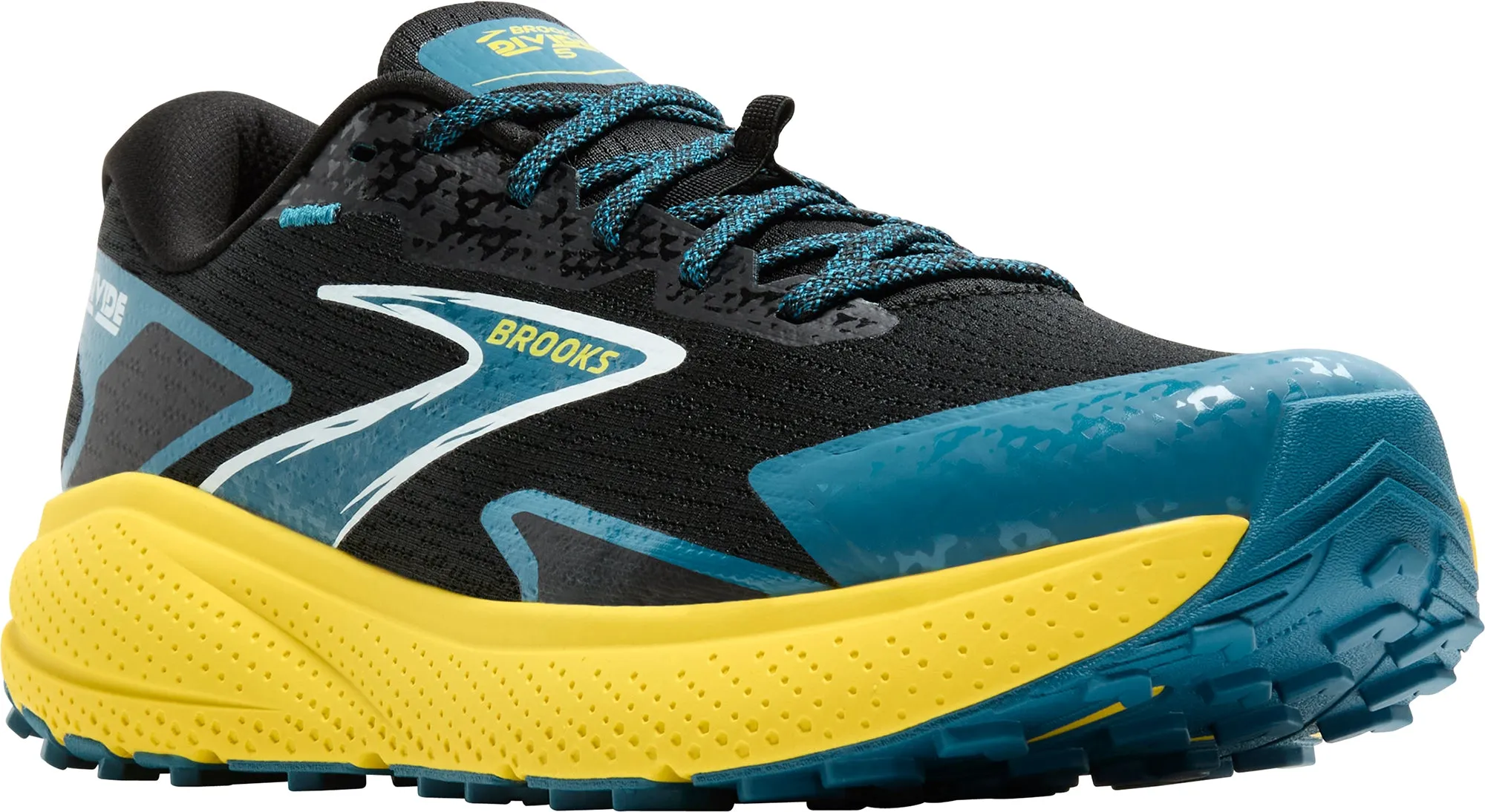 Chaussures de trail Brooks Divide 5 pour homme - Noir
