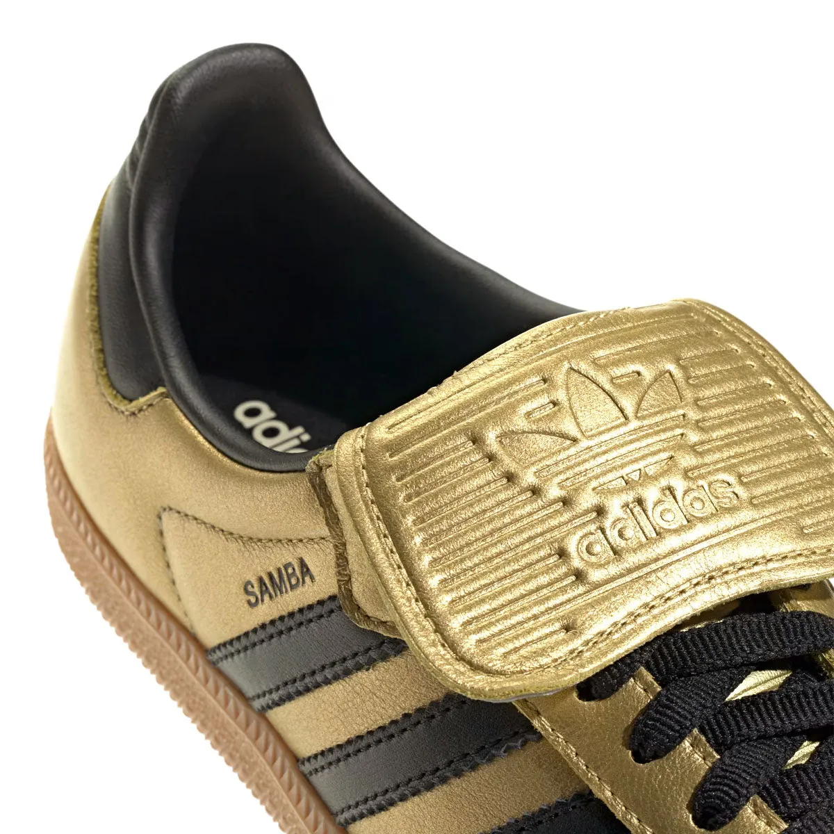 Wmns Samba Longue Langue 'Or Métallisé Noir Gomme'