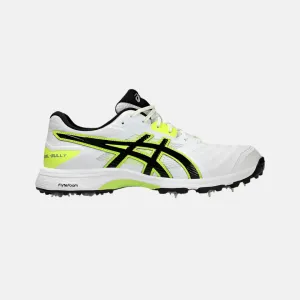 Asics GEL-GULLY 7 Men's Cricket Shoes - White/Safety Yellow Asics Shoes