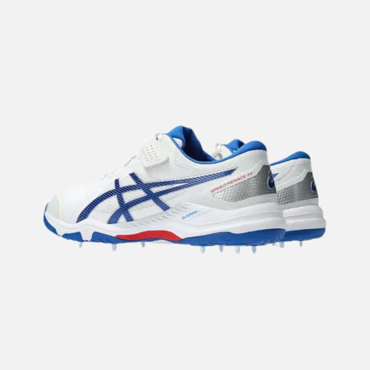 Chaussures de cricket pour hommes Asics Speed Menace Ff - Blanc/Bleu Thon