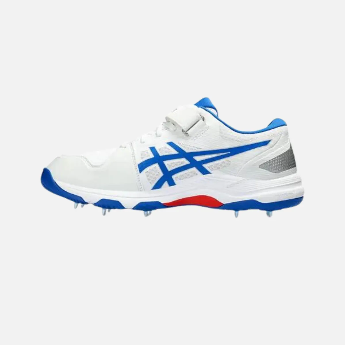 Chaussures de cricket pour hommes Asics Speed Menace Ff - Blanc/Bleu Thon