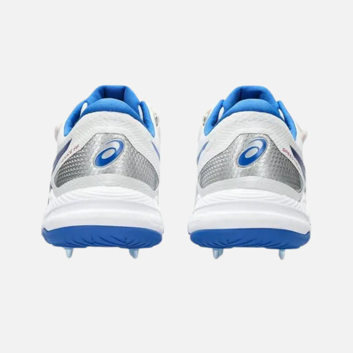 Chaussures de cricket pour hommes Asics Speed Menace Ff - Blanc/Bleu Thon