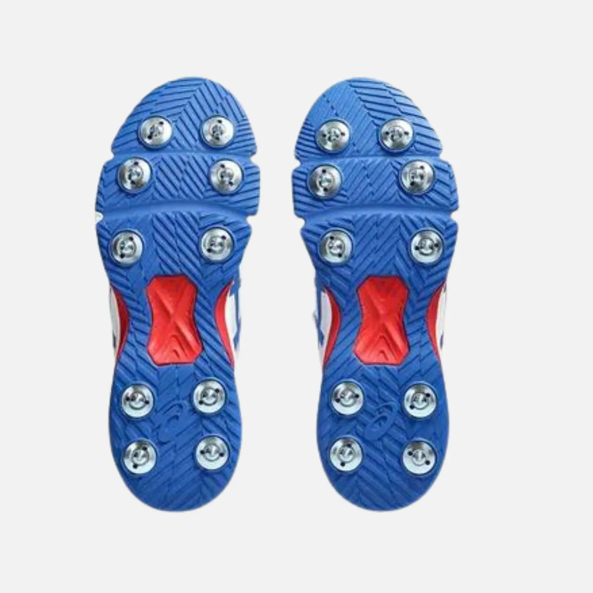 Chaussures de cricket pour hommes Asics Speed Menace Ff - Blanc/Bleu Thon